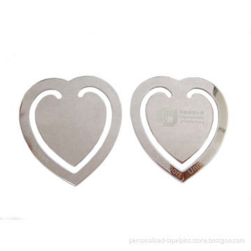Stainless Iron Personalised Bookmarks With Laser Engraved Logo